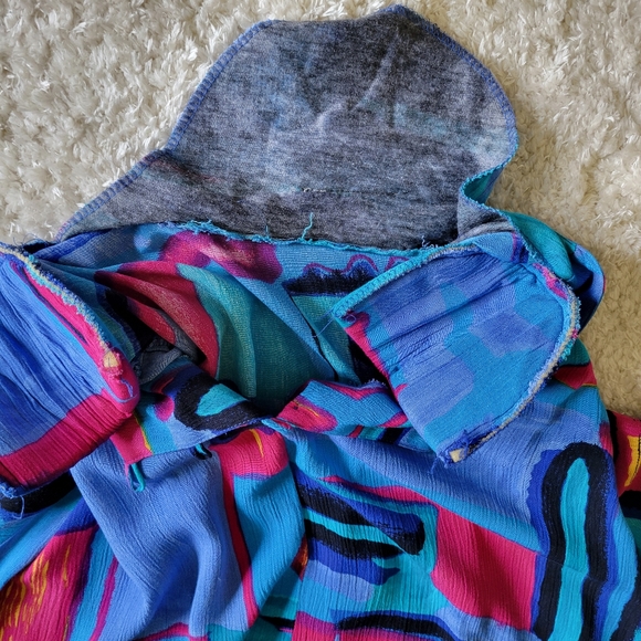 CM Shapes Retro plus size Blouse with shoulder pads size size 2x/3x - Picture 14 of 14